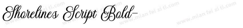Shorelines Script Bold字体转换